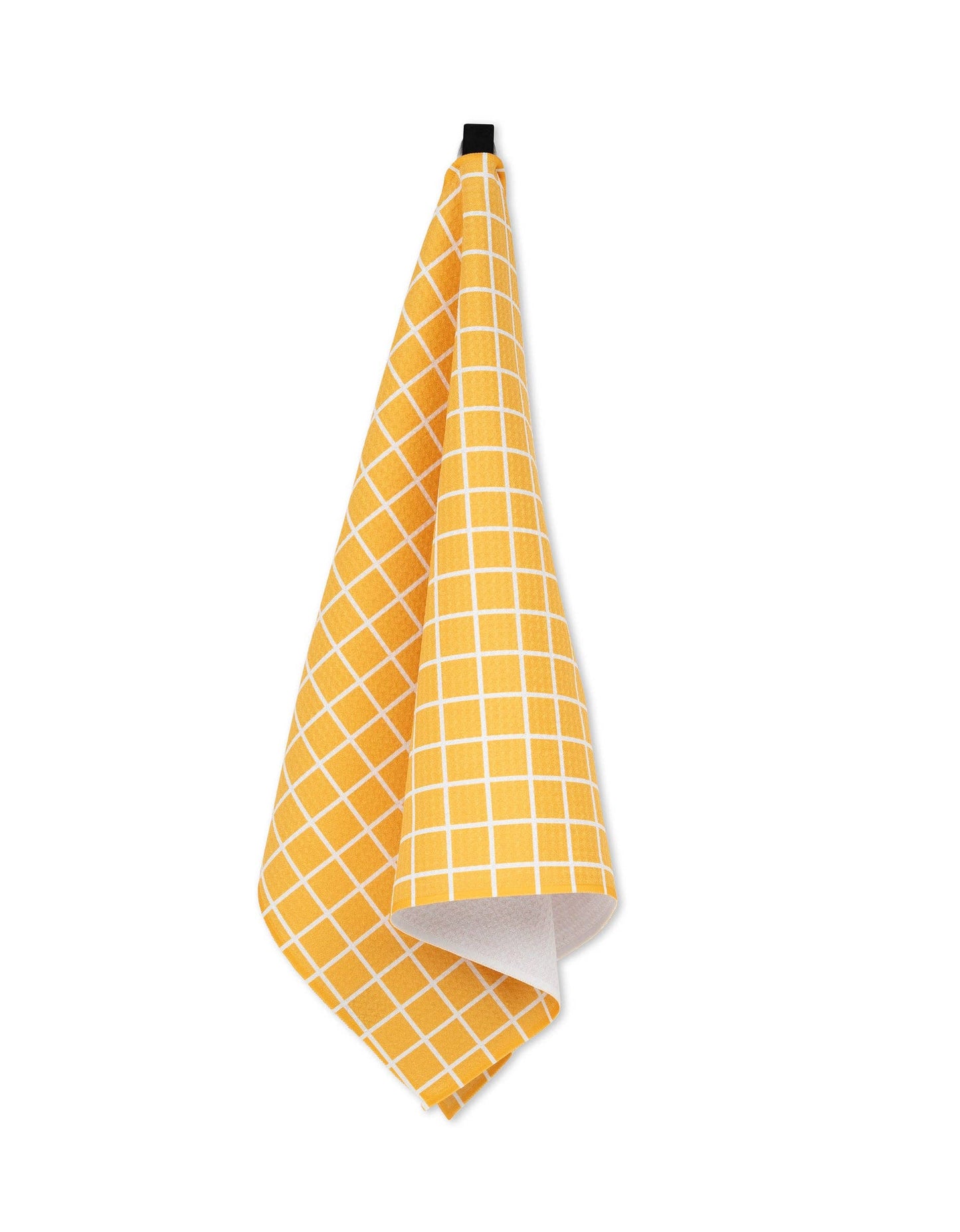 Summer Grid Orange Tea Towel