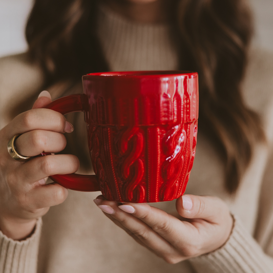 Mug: Red Sweater Coffee Mug