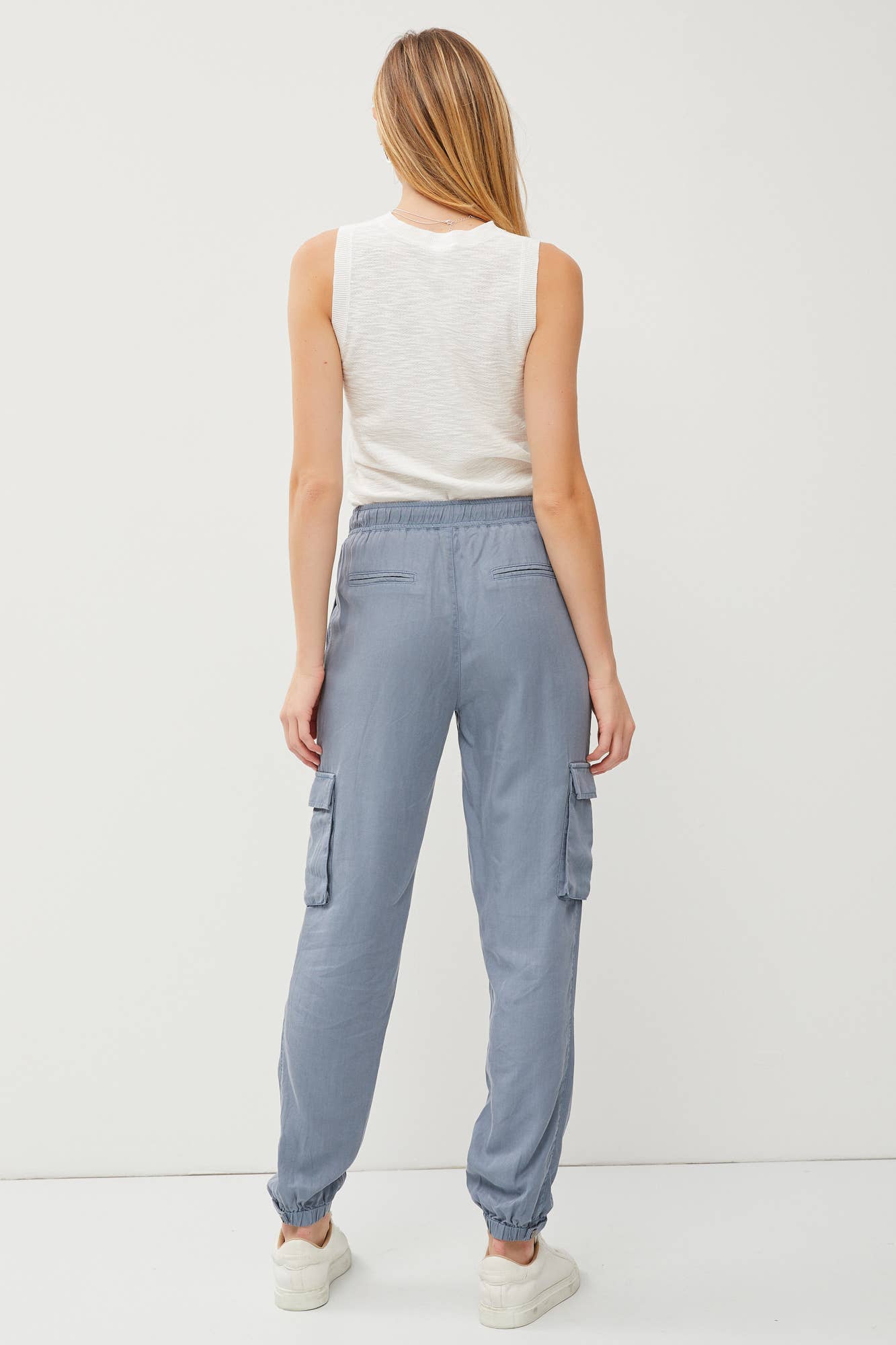 Cargo Tencel Joggers: EARTH GREY