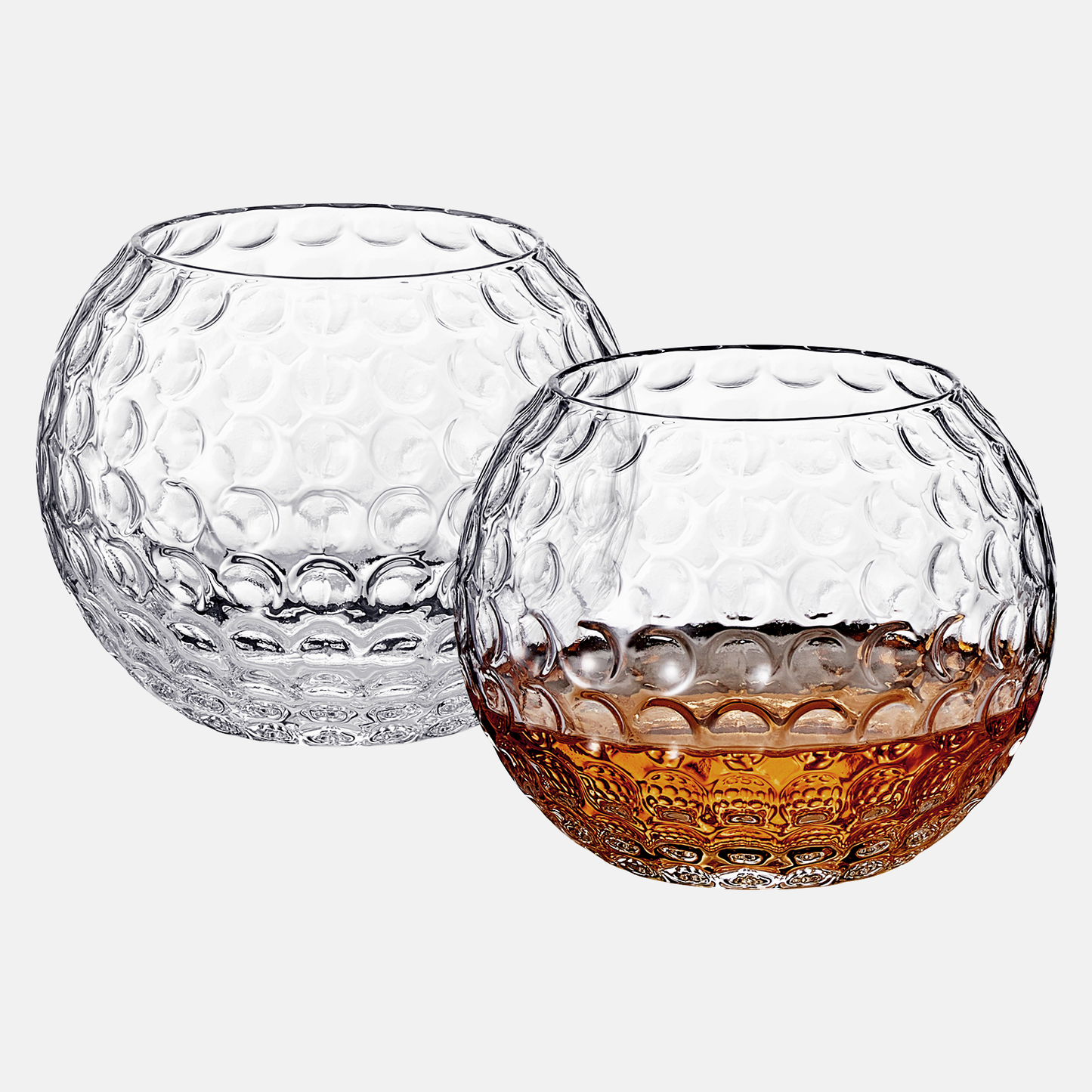 Golf Ball Whiskey Glass: Single