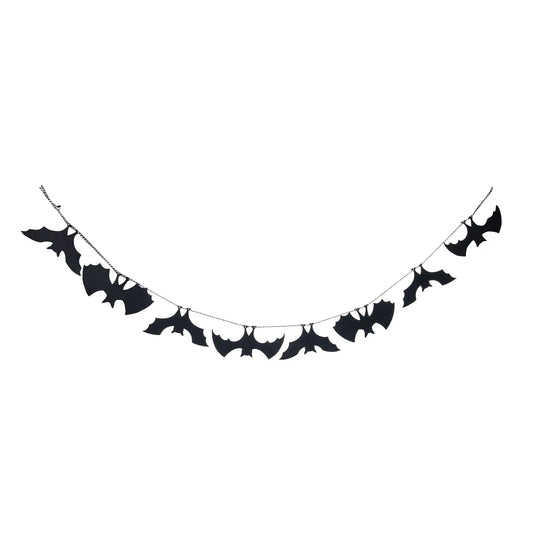 40% OFF: Fabric 70" Black Harvest Bat Banner
