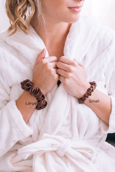 Silk Hair Scrunchie | Large | FOR THE LOVE OF NUDE