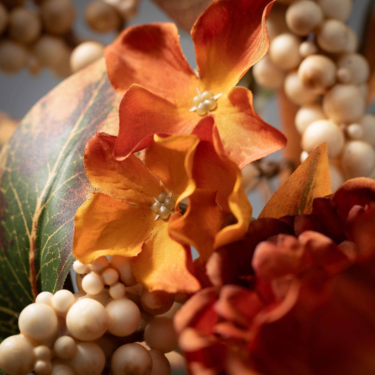 Floral Berry Pumpkin Spray