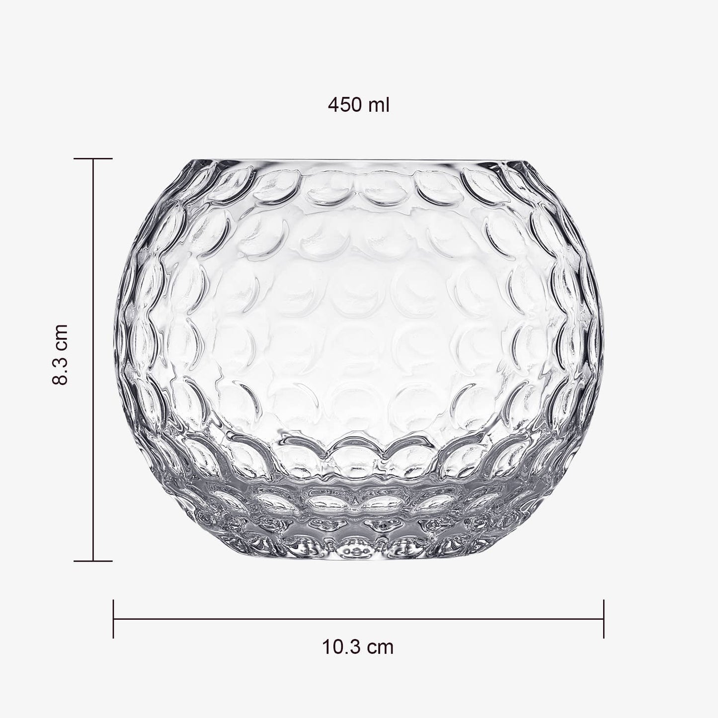 Golf Ball Whiskey Glass: Single