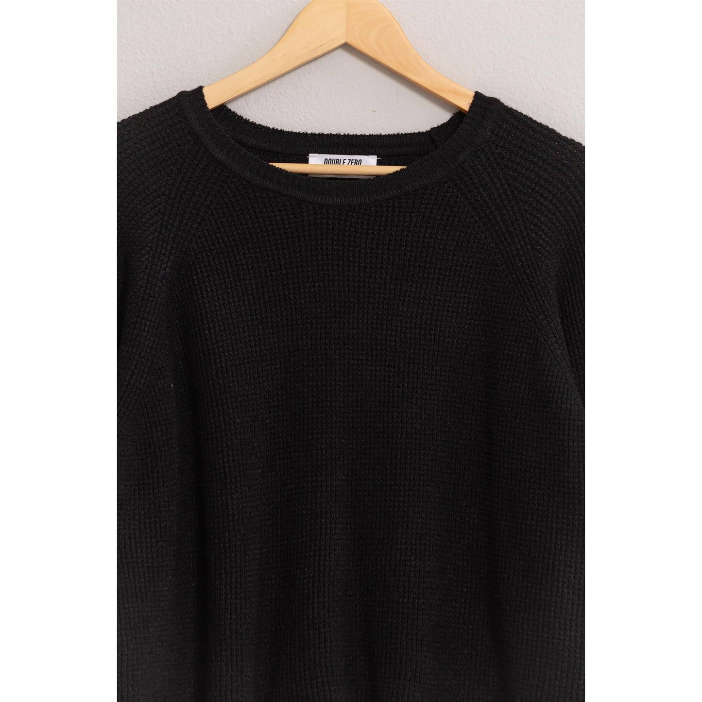 Oversized Raglan Sleeve Sweater: GRAY BLUE