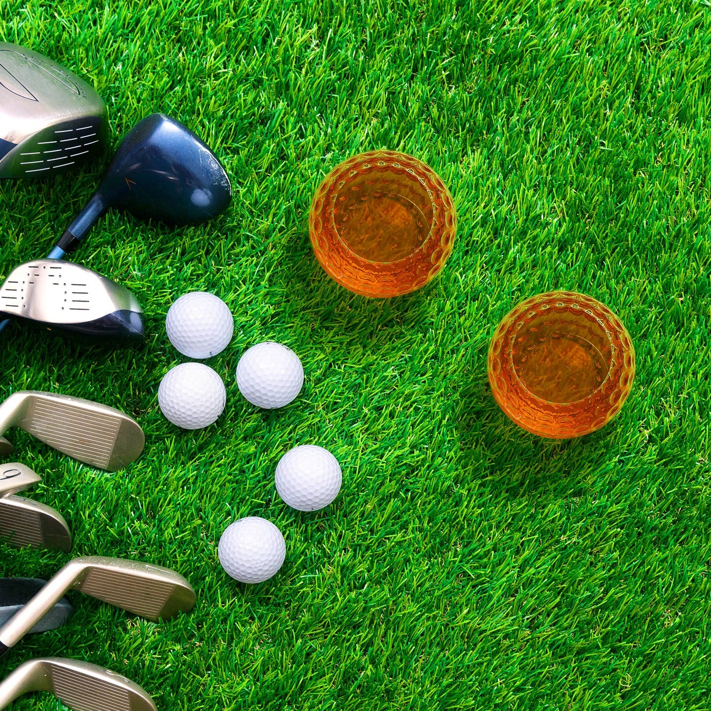 Golf Ball Whiskey Glass: Single