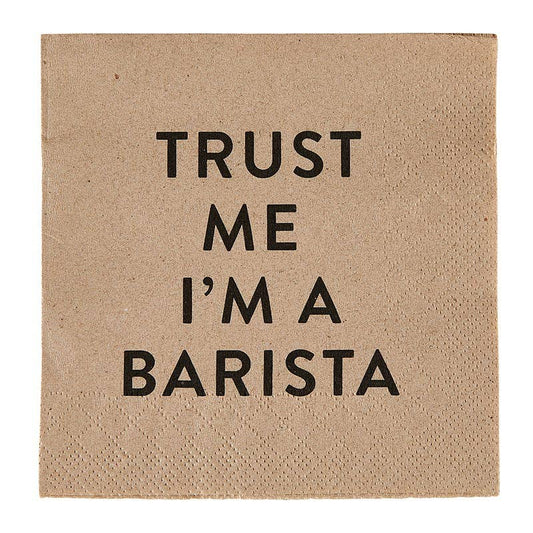 Cocktail Napkin - Trust Me I'm a Barista