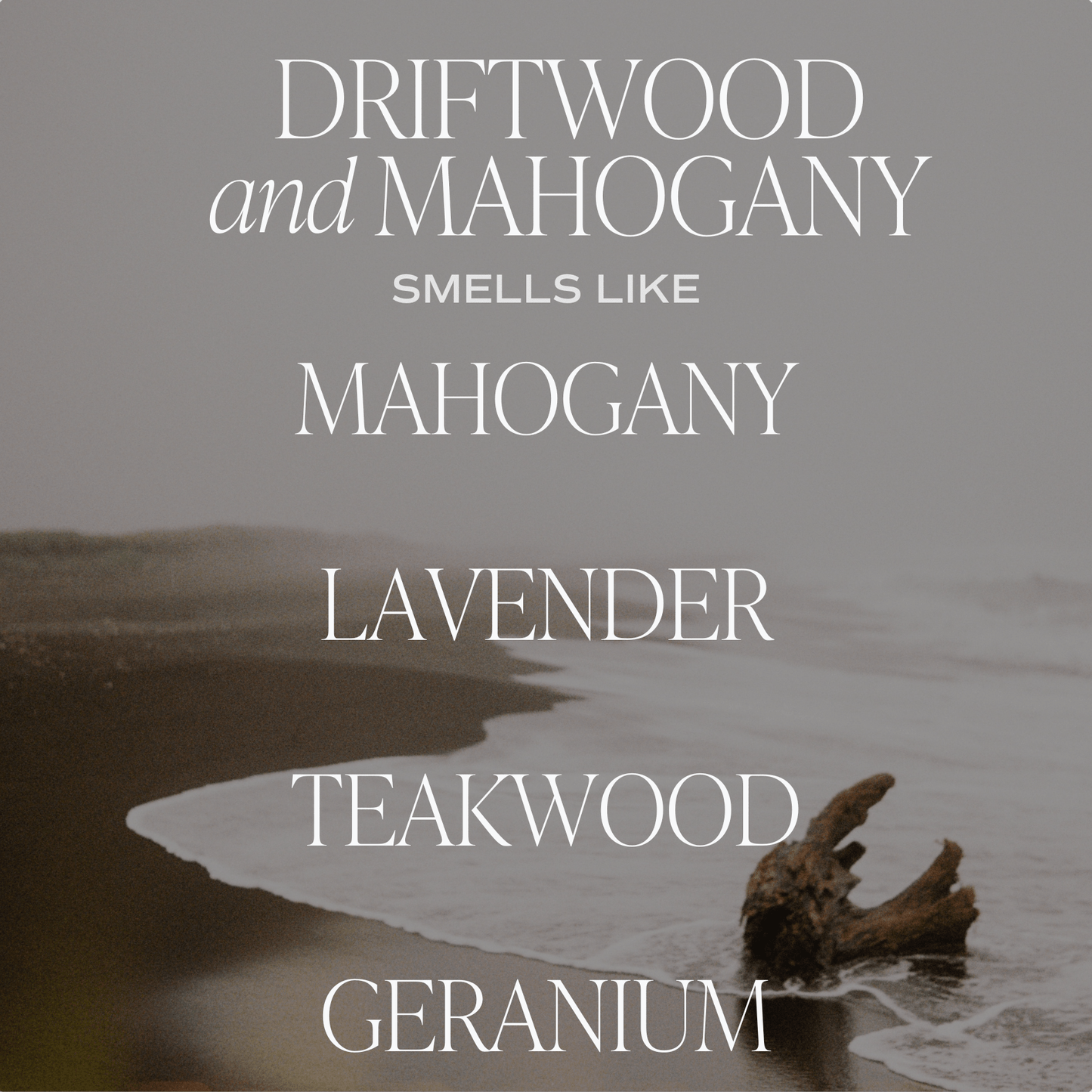 Candle: Driftwood and Mahogany 15 oz Candle, Matte Jar