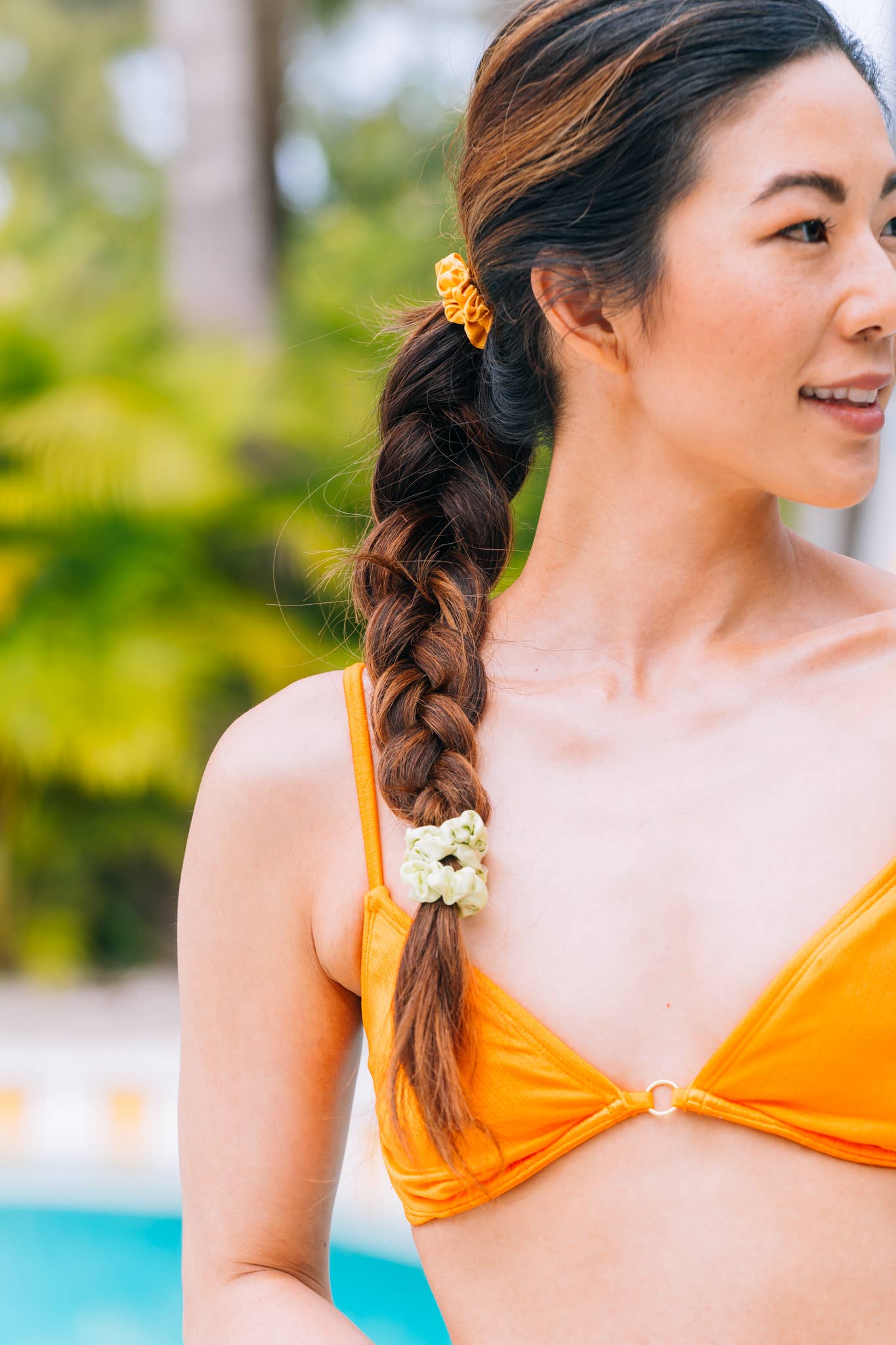 Silk Hair Scrunchie | Large | MOJITO MAMA