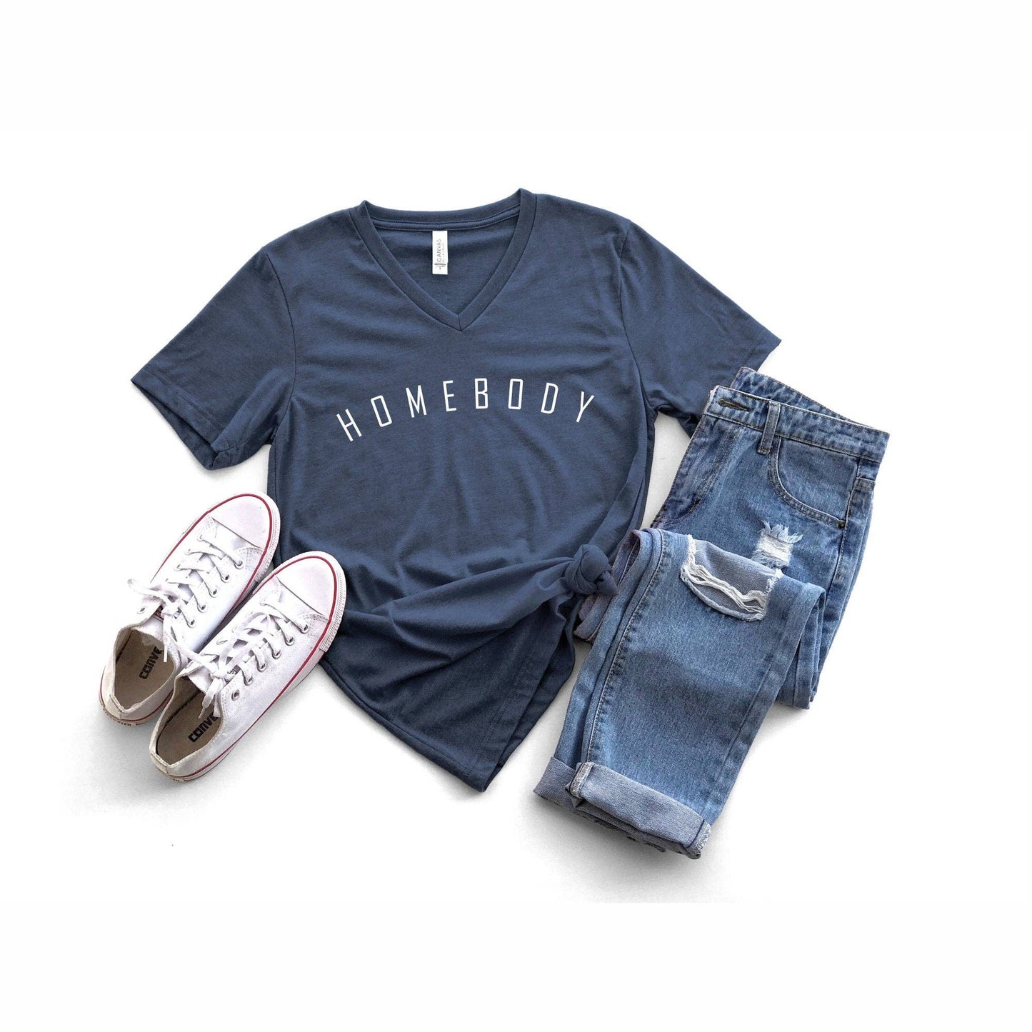 HOMEBODY Graphic Tee: NAVY BLUE