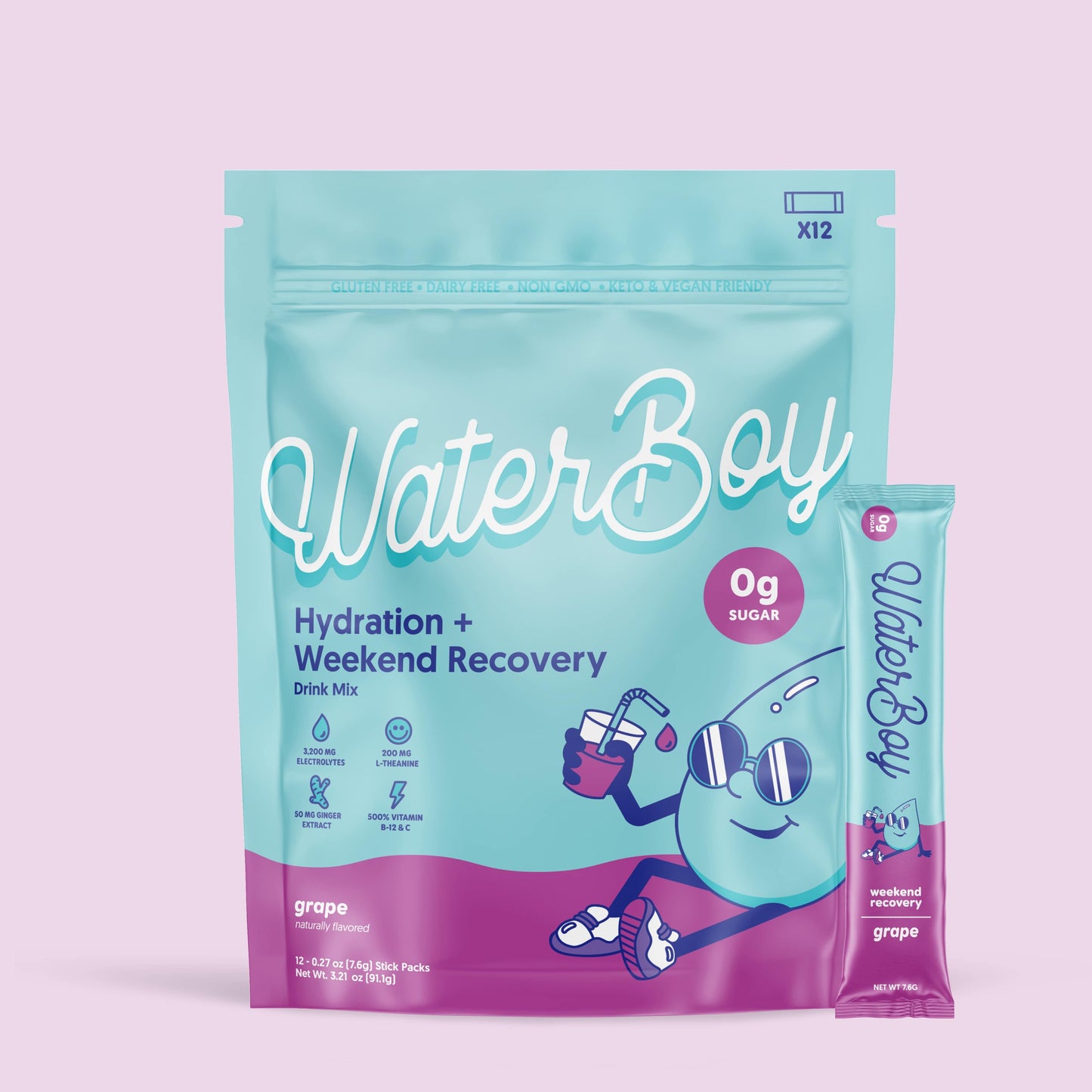 Hydration + Weekend Recovery: Blue Raspberry / 12 pk