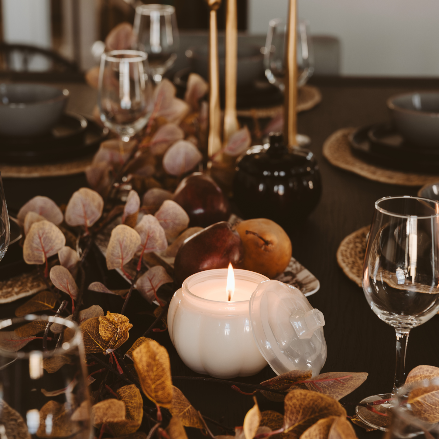 Candle: Warm and Cozy Soy Candle - 20oz Pumpkin Jar