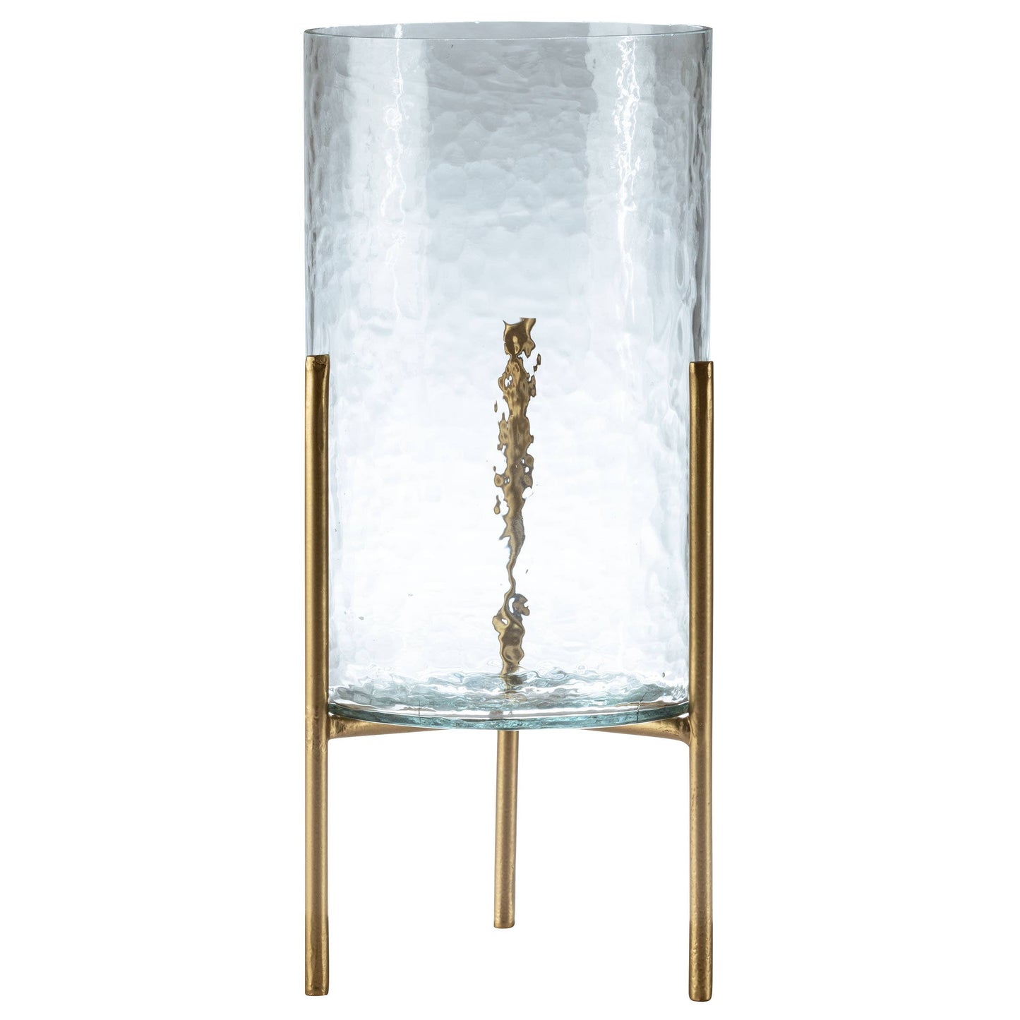 Hammered Glass Hurricane: Medium