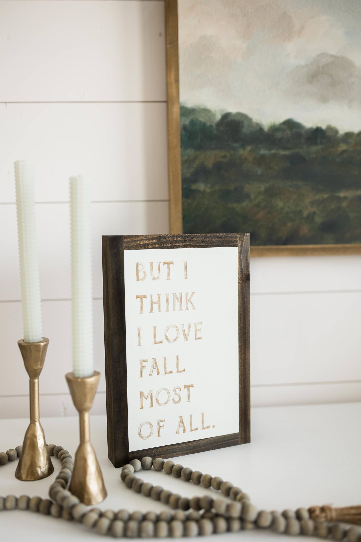 Wandering Trails | Fine Art: Light Brown Frame / 36 inches x 18 inches