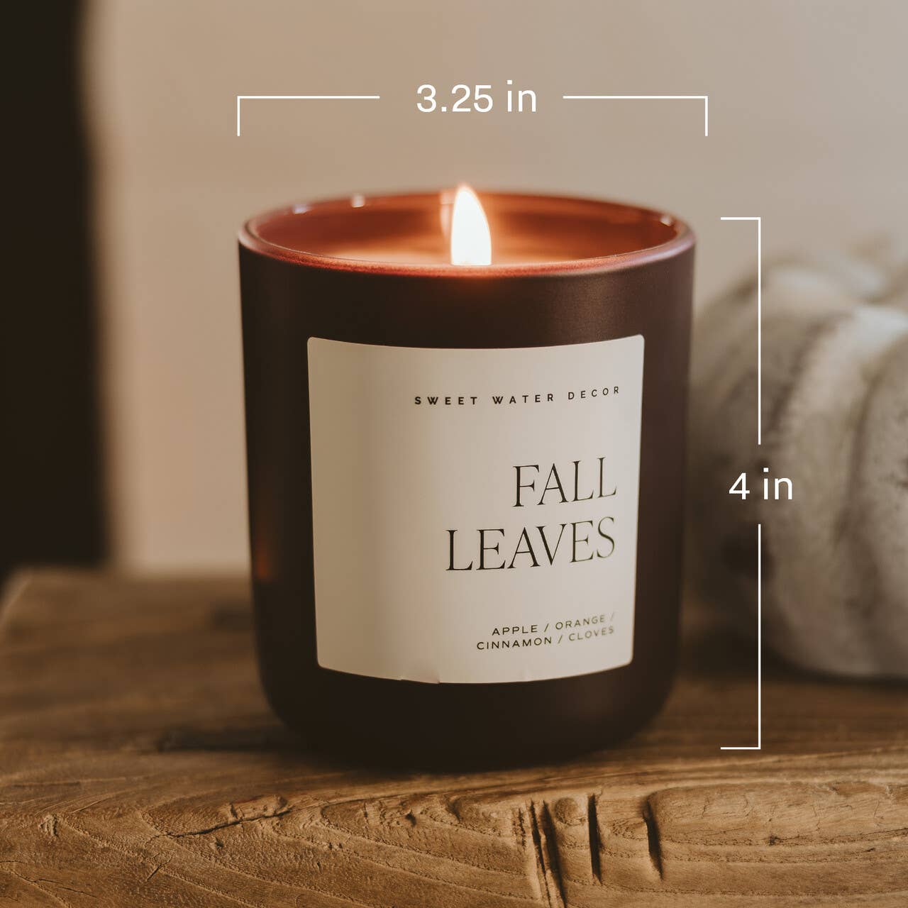 Candle: Driftwood and Mahogany 15 oz Candle, Matte Jar