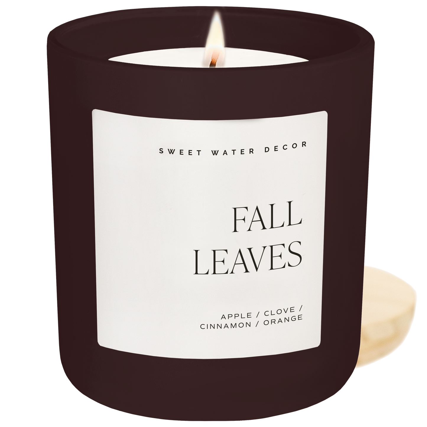 Candle: Fall Leaves 15 oz Candle, Matte Jar