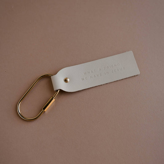 What A Friend Blonde Key Fob | Christian Keychain
