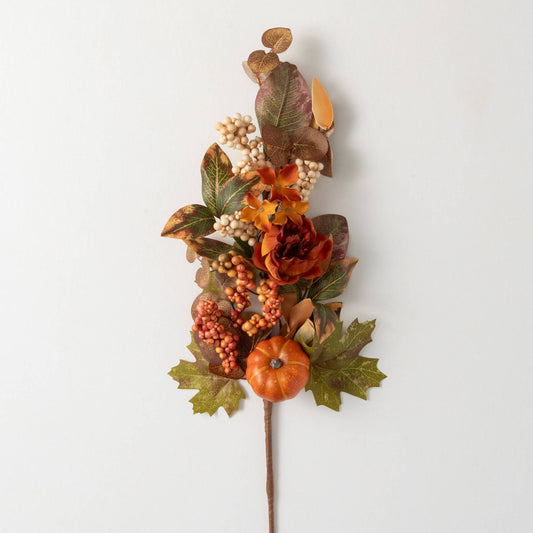 25% OFF: Floral Berry Pumpkin Spray