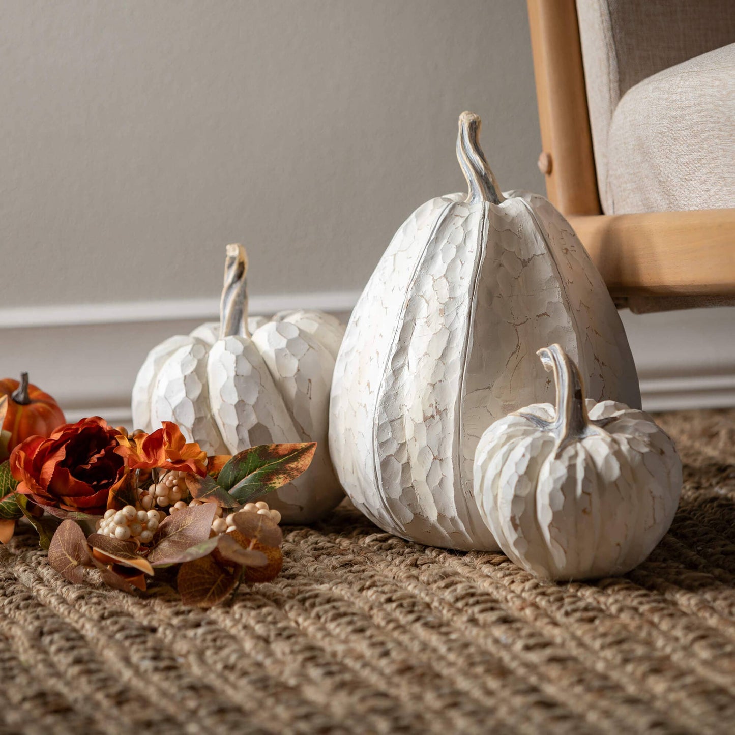 Floral Berry Pumpkin Spray