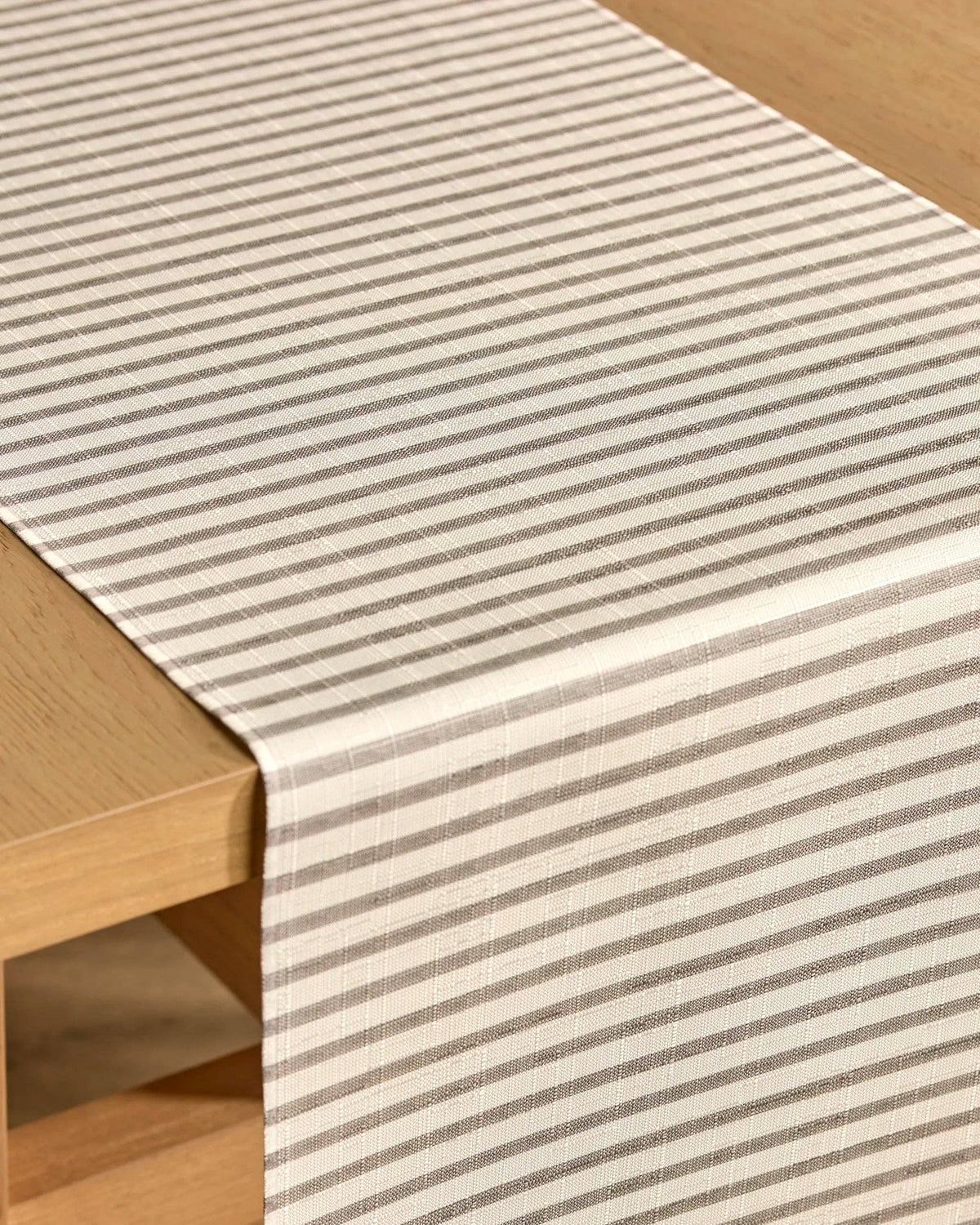 Geometry - Stone Stripe Tablerunner: Large - 16" x 120"
