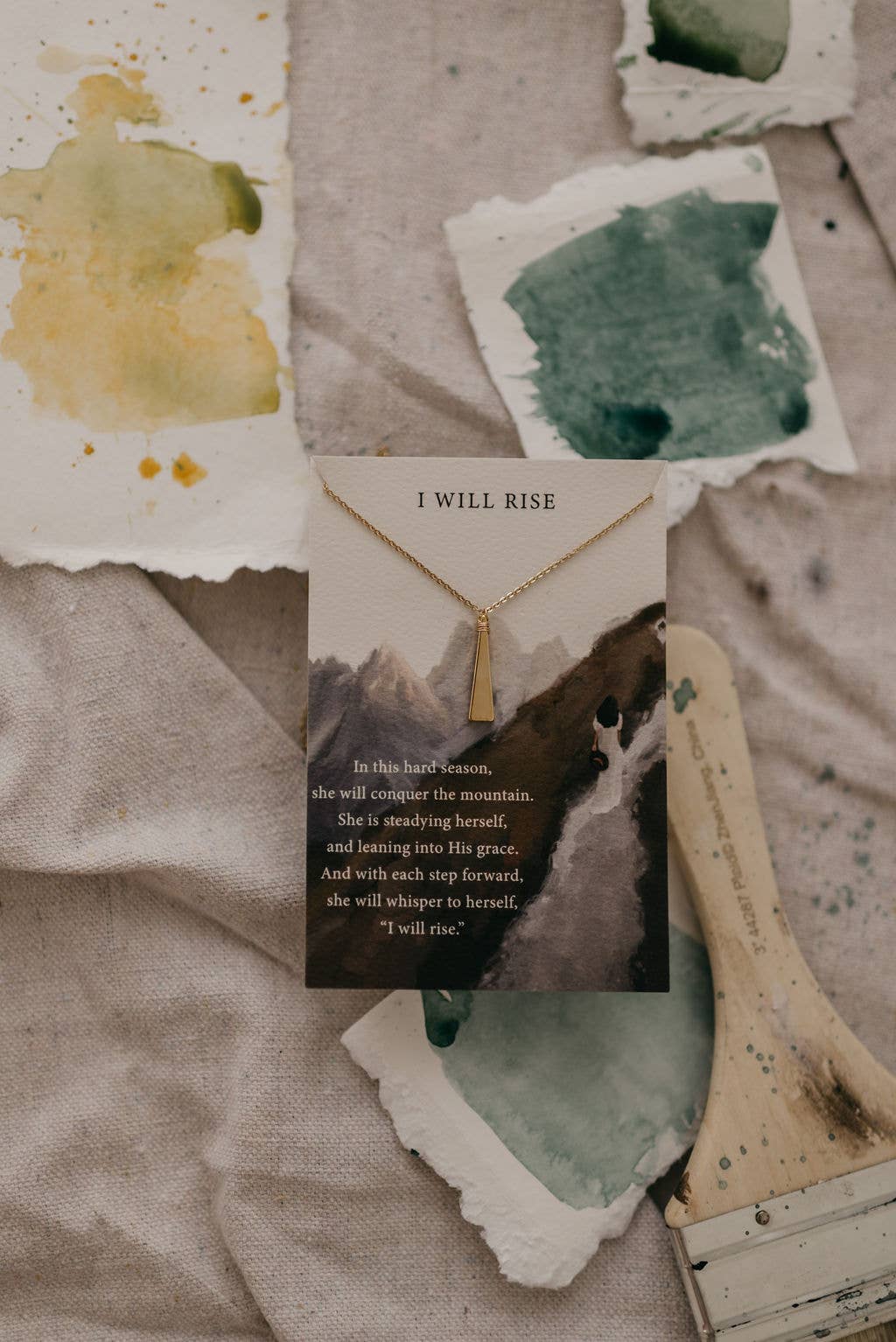 I WILL RISE Christian Necklace: 18"