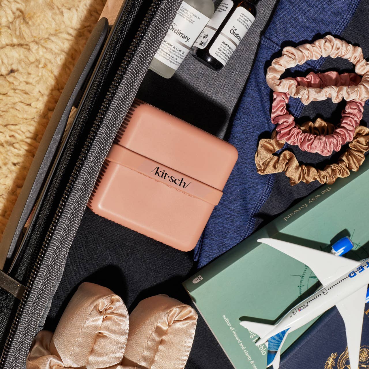KITSCH - 2-Compartment Travel Case - Terracotta