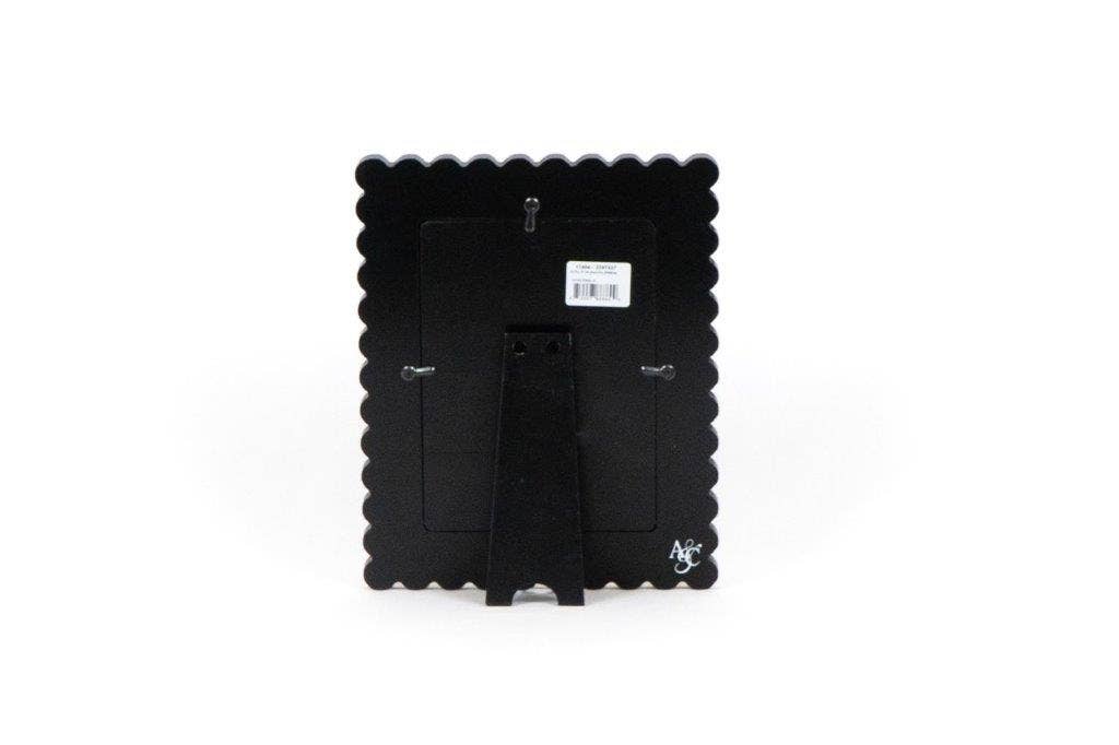 Wood Photo Frame Scallop (5x7): BLACK