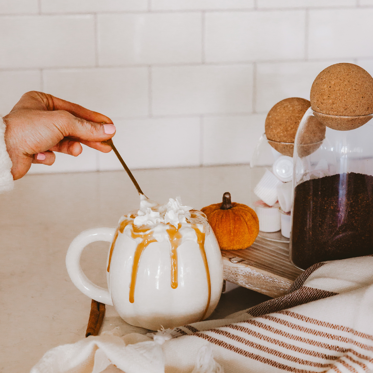Mug: Cream Pumpkin Coffee Mug