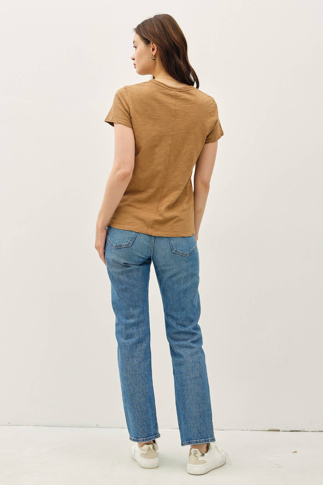 Garment Dyed Slub Tee: CHAMBRAY