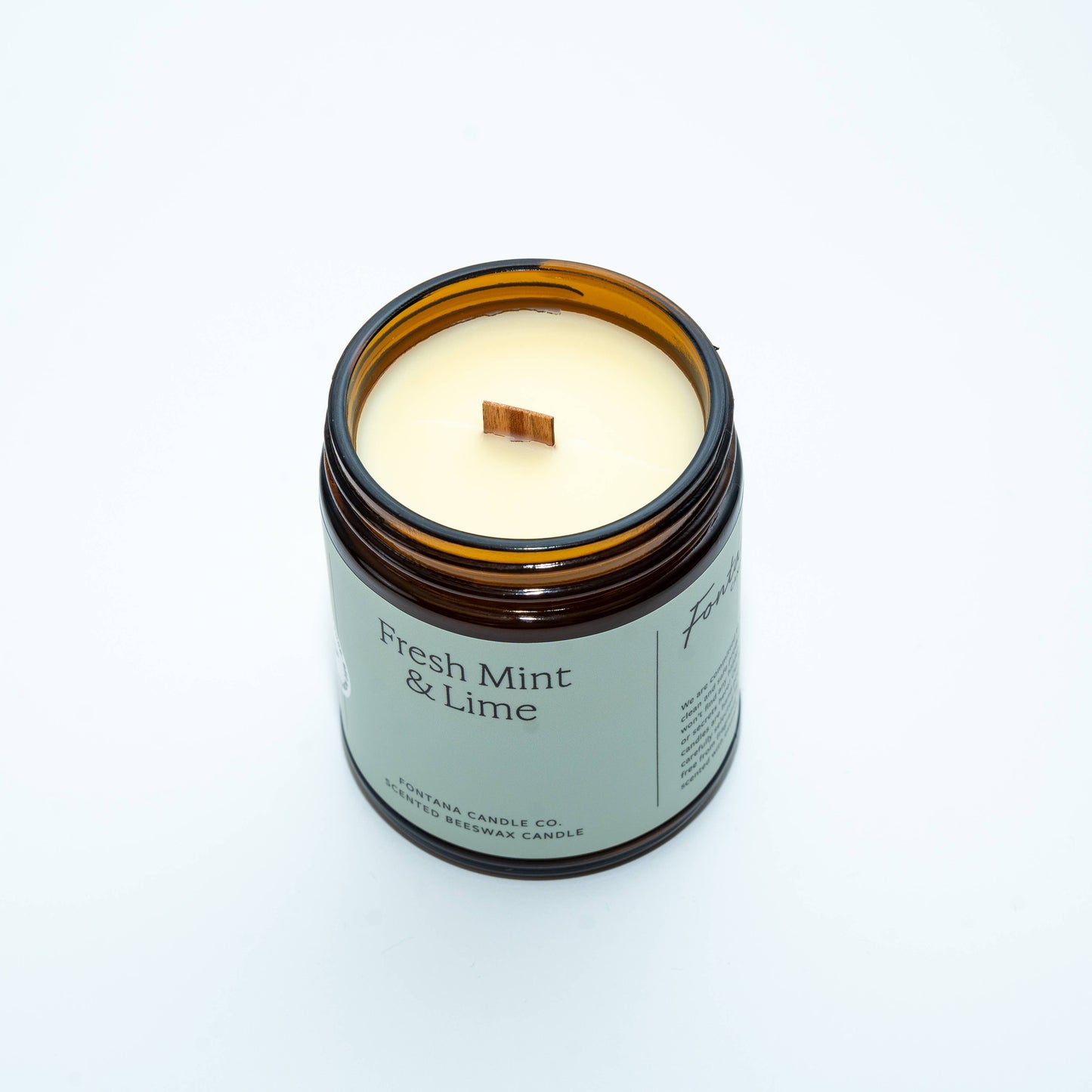Fresh Mint & Lime Essential Oil Jar Candle: 9 oz