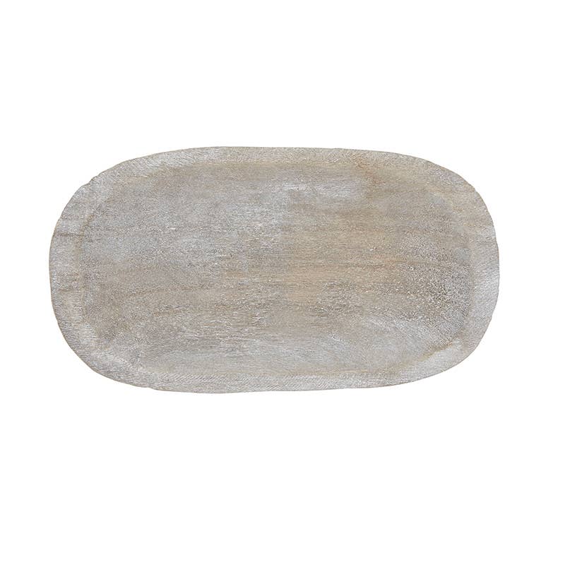 Paulownia Wood Dough Bowl - Small - Grey