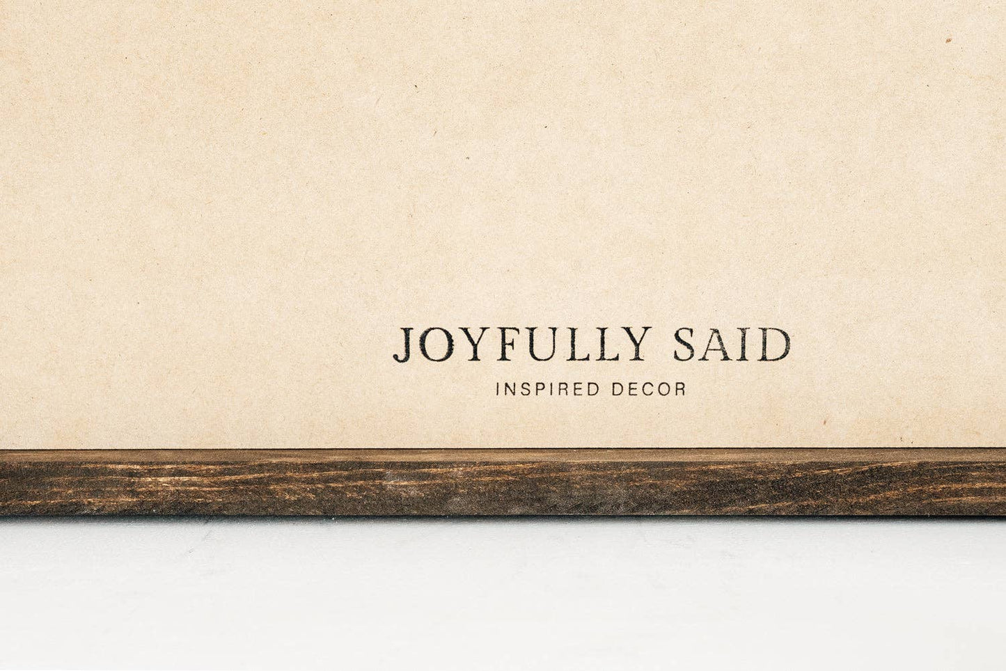 Joyfully Said - It's the Most Wonderful Time of the Year | Wall Art: Red / Light Brown Frame / 36 inches x 18 inches