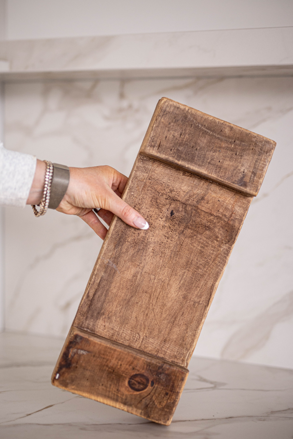 Trivet Riser Solid Elm Wood: Elm Wood