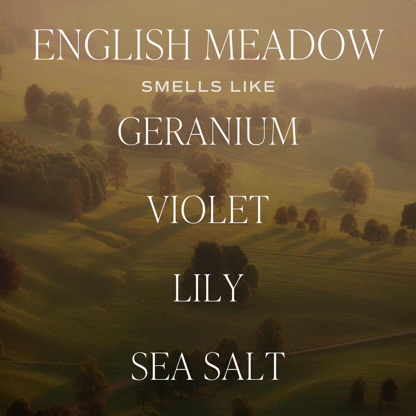 Candle: English Meadow 15 oz Soy Candle, Matte Jar