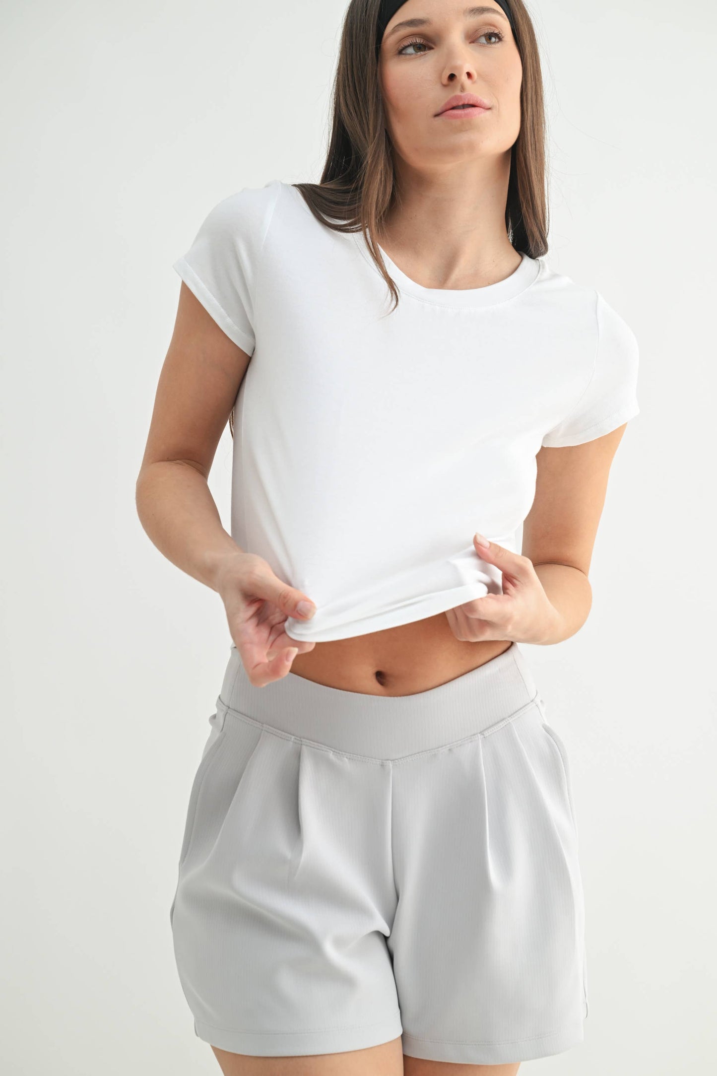Essential Short Sleeve Tee: HEATHER GREY
