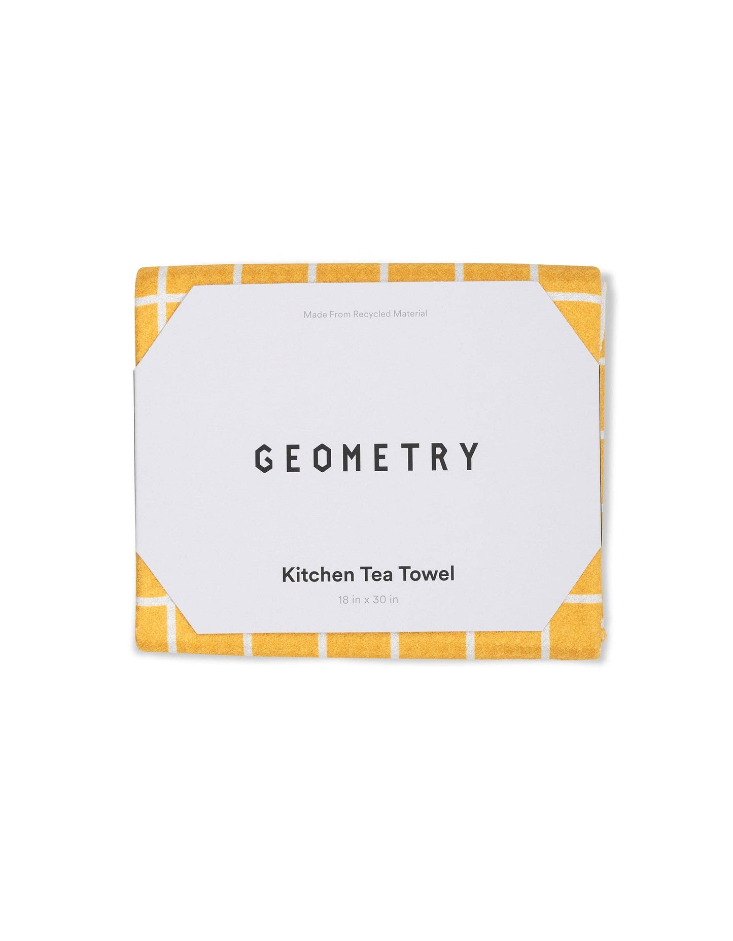 Summer Grid Orange Tea Towel