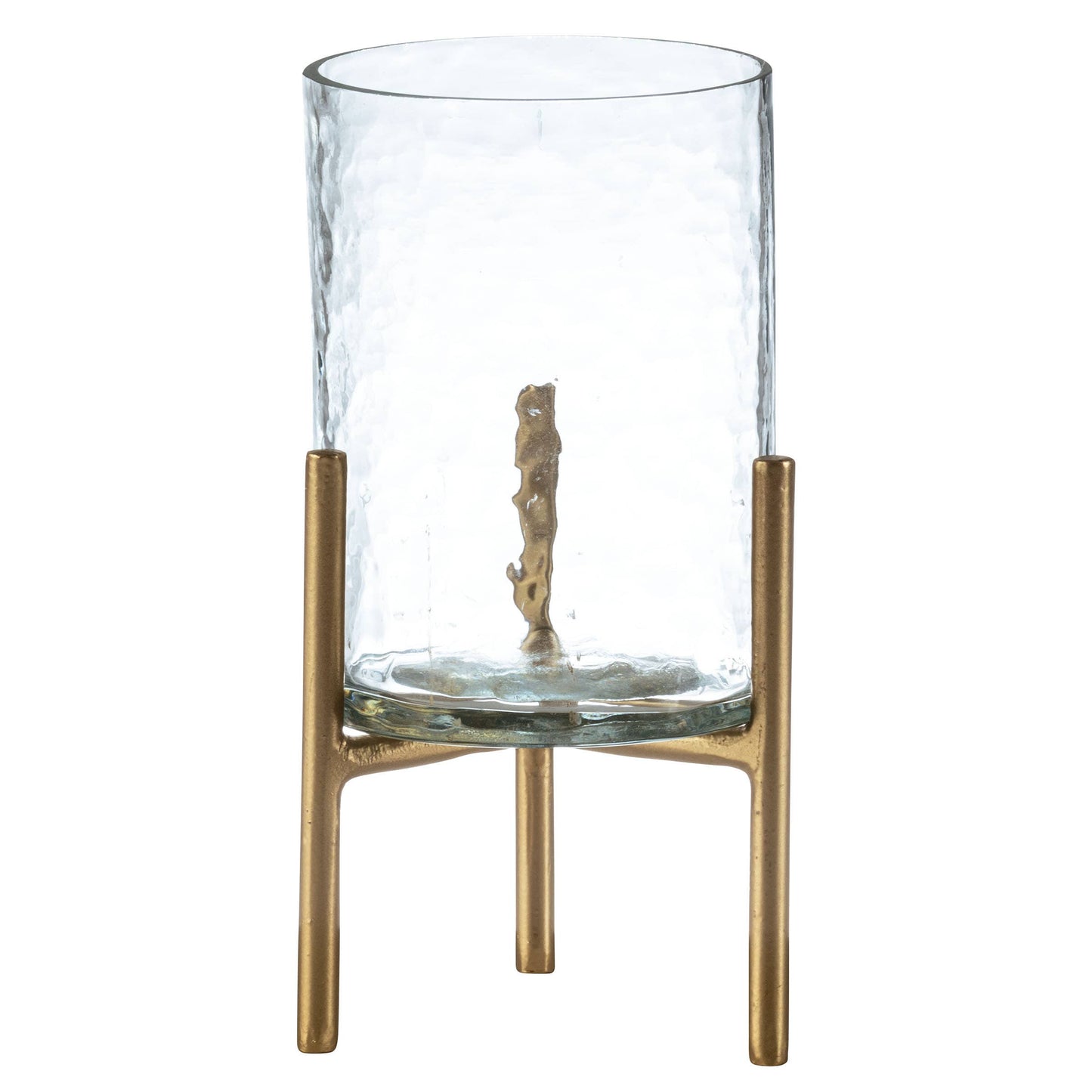 Hammered Glass Hurricane: Large