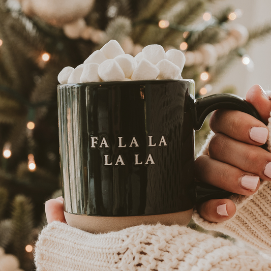 Mug: Fa La La Stoneware Coffee Mug