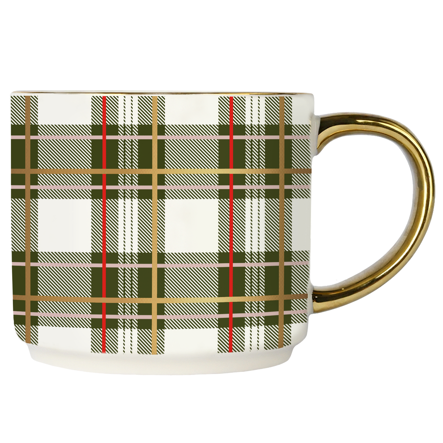 Mug: Green Plaid Coffee Mug