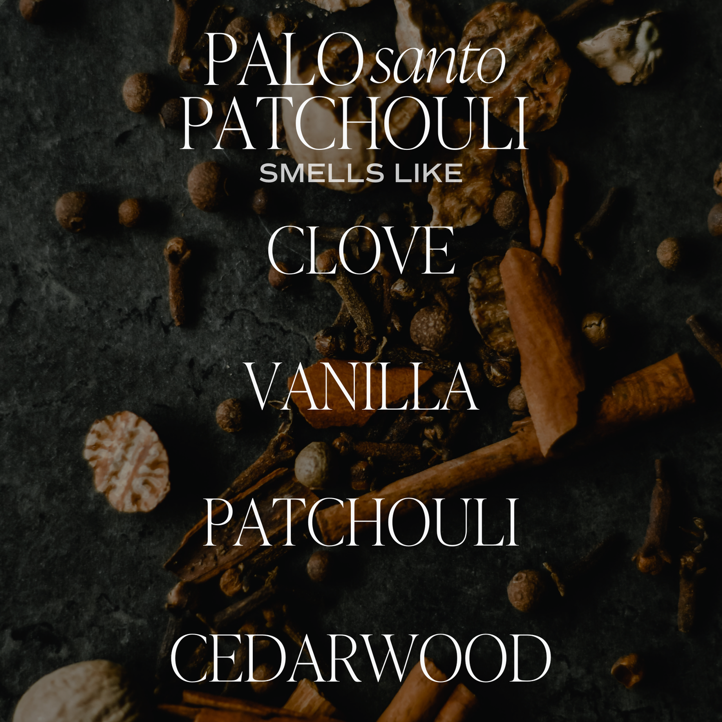 Candle: Palo Santo Patchouli 15 oz Soy Candle, Matte Jar-