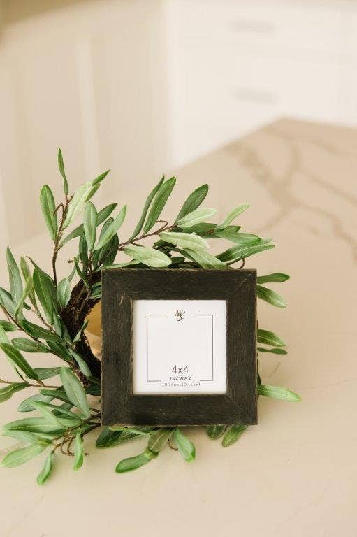Wood Photo Frame (4x4): BLACK