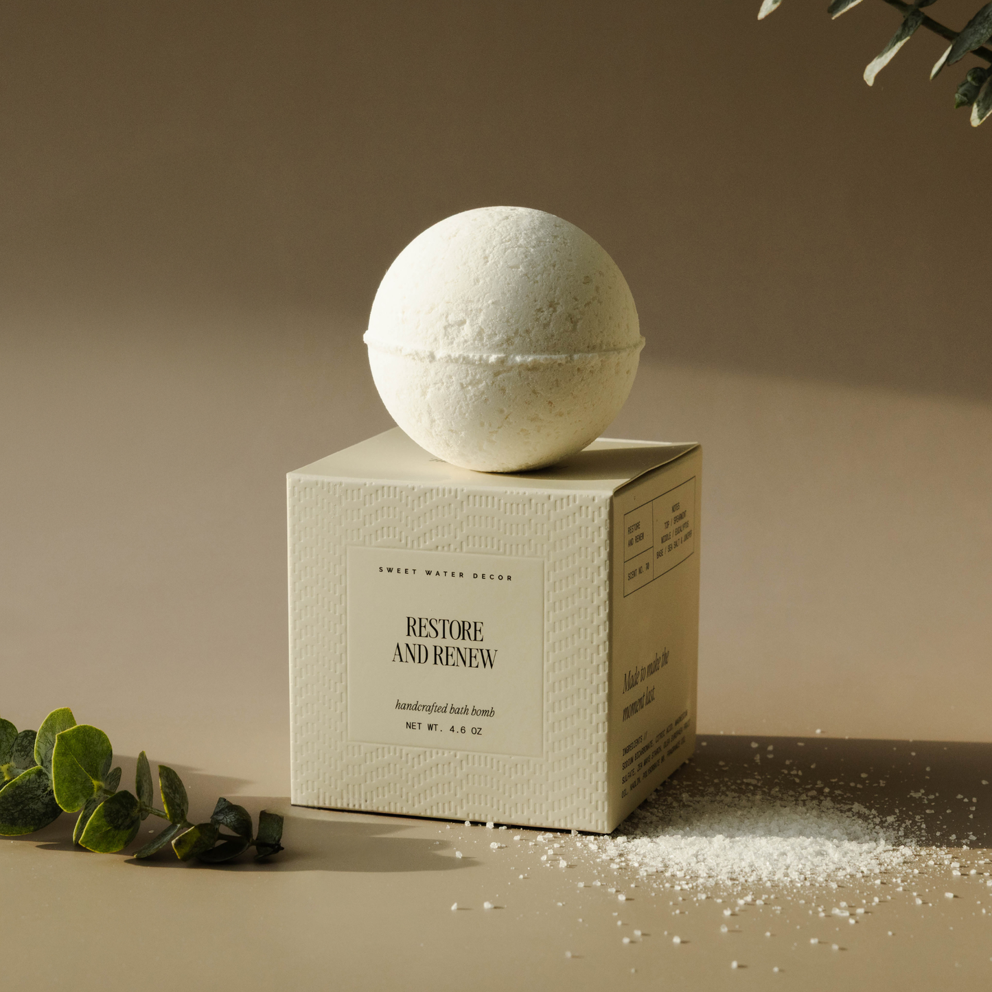 Bath Bomb: Restore and Renew 4.6 oz Bath Bomb