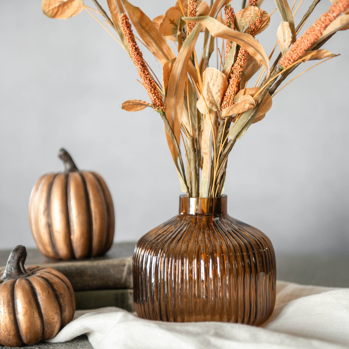 Ragon House - 4.25" BROWN GLASS VASE