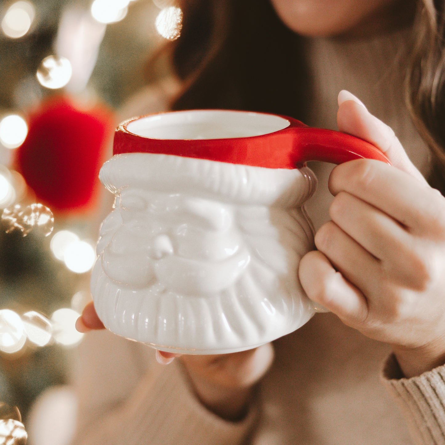 Mug: Red Hat Santa Coffee Mug