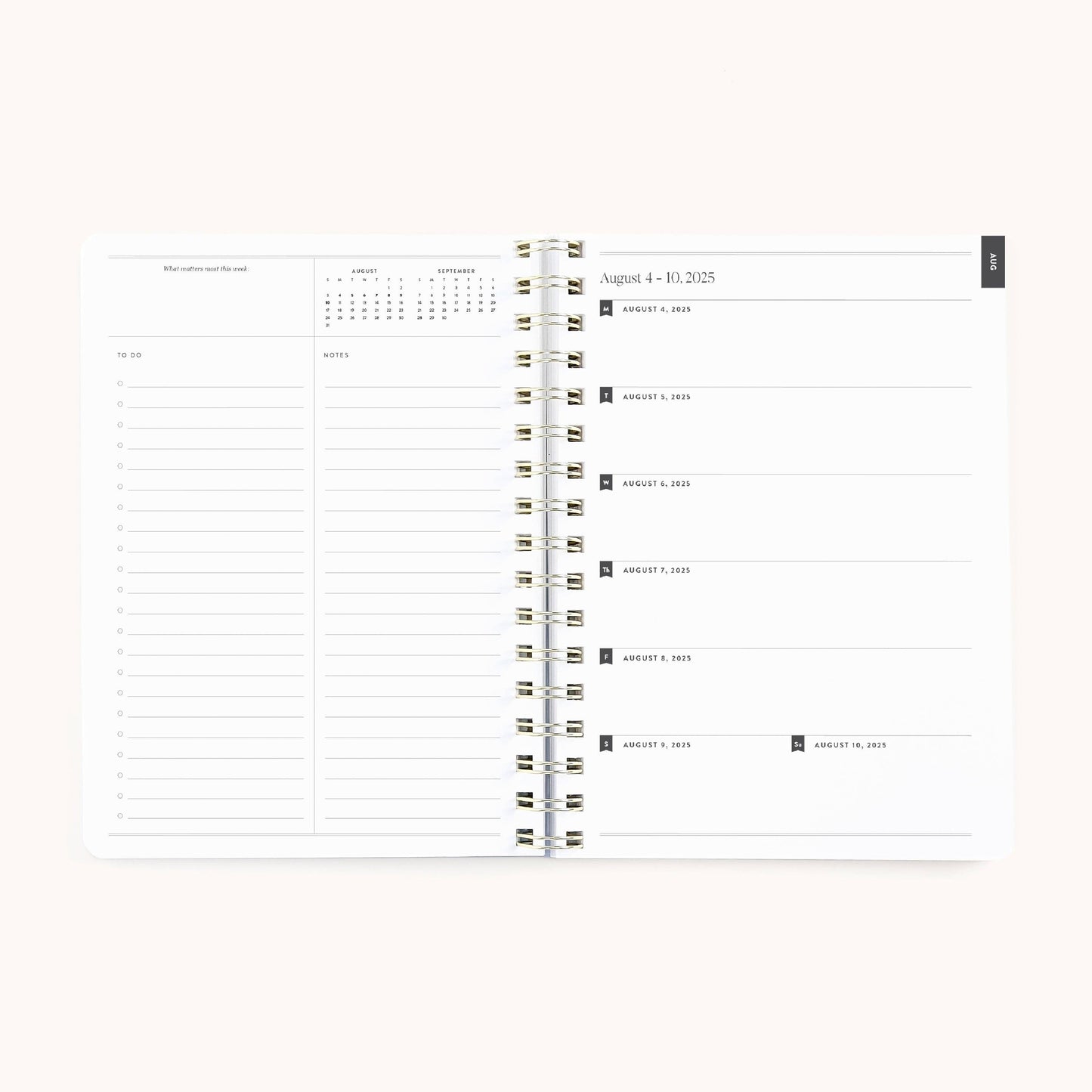 2025-2026 Softcover Weekly Simplified Planner - Happy Stripe