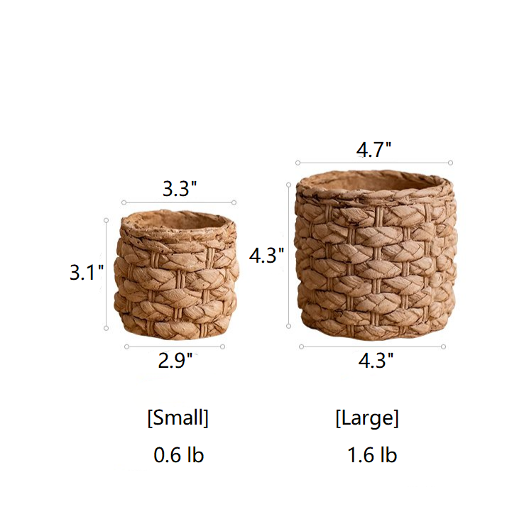 20% OFF Grass Woven Looking Cement Planter: Small