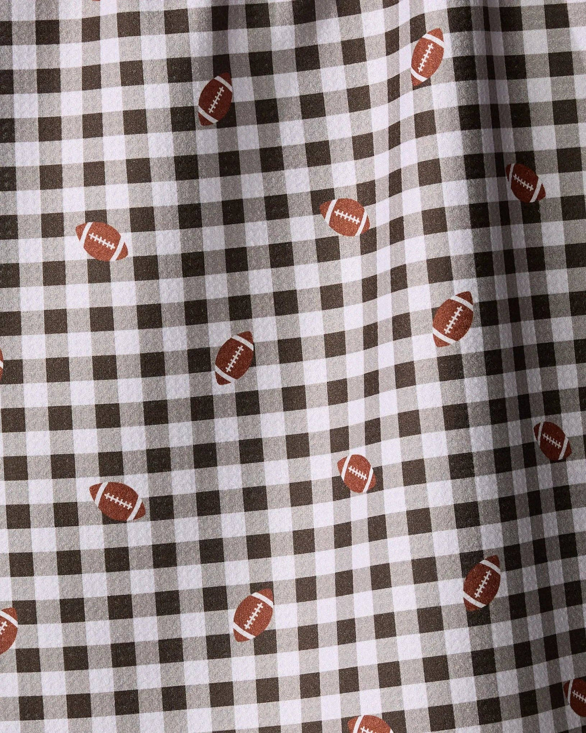 Football Check Tea Towel