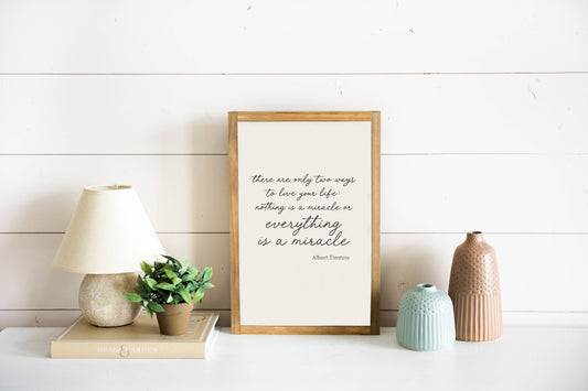 Everything is a Miracle | Fine Art: Light Brown / 8 inches x 12 inches