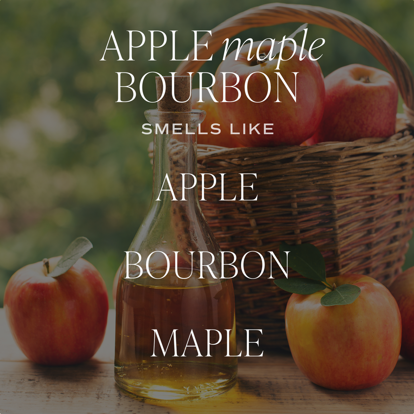 Candle: Apple Maple Bourbon 15 oz Soy Candle