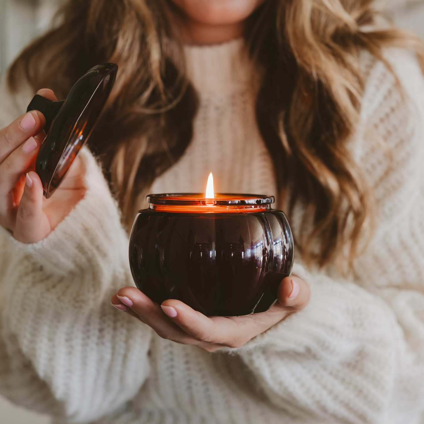 Candle: Hello Fall Soy Candle - 20oz Pumpkin Jar